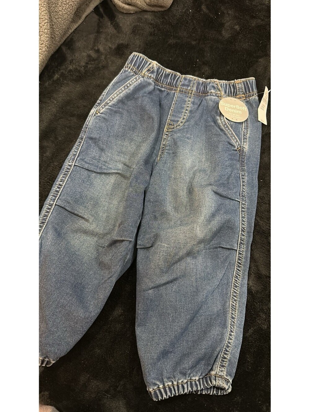GAP Denim Jogger Pants Elastic Waist Pull on -3T